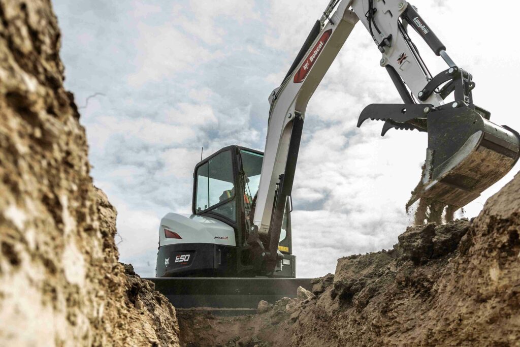 Bobcat E50 mini excavator